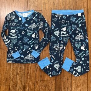 Kids Unisex Hanukkah Pajamas Size 8